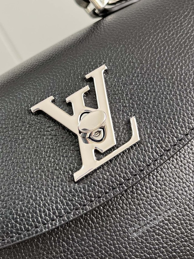 LV專櫃2023新款Lockme Ever迷你手袋 M21088黑色 路易威登全皮手提女包 dn1379